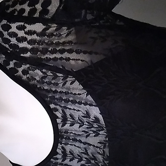 Ecote black lace dress size L - Picture 2 of 3